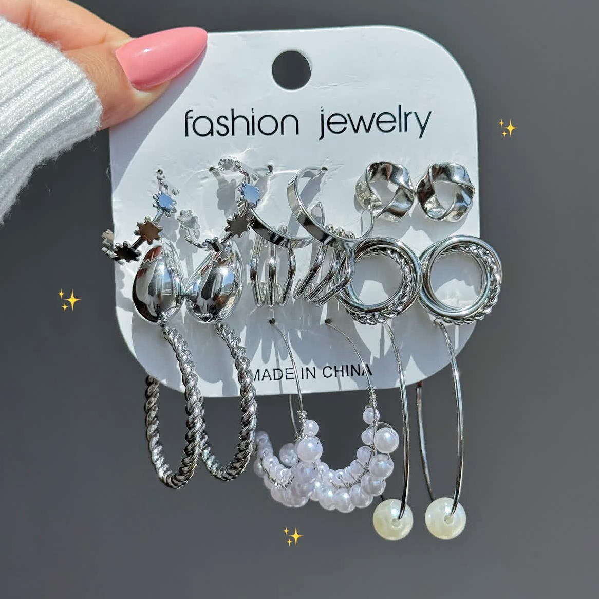 پک گوشواره مجموعه 9جفتی کد 350