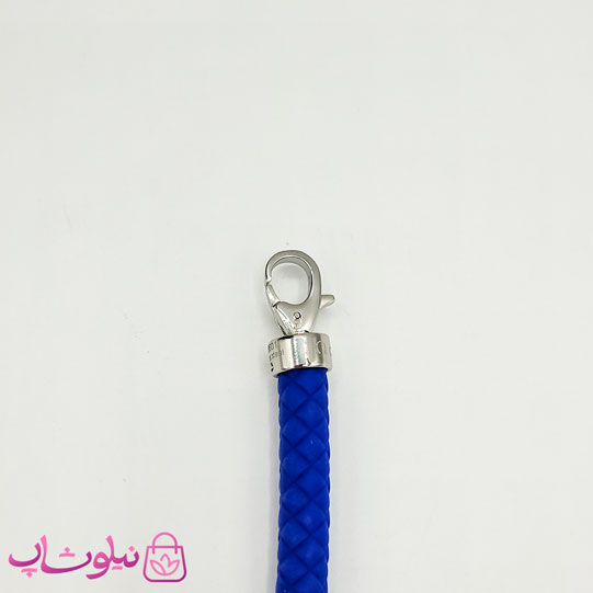 دستبند امگا رابر آبی کاربنی مردانه زنانه کیفیت مستر کد 1100