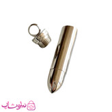 گردنبند پسرانه استیل طرح فشنگ نقره ای کد 300