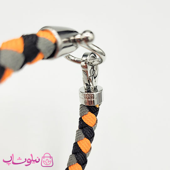 دستبند امگا کنفی مردانه سه رنگ قفل نقره ای کیفیت مستر کد 1100