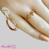 انگشتر زنانه ژوپینگ مدل پاپیون ظریف دولاین کد 3591