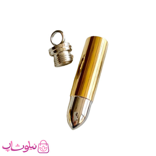گردنبند پسرانه استیل طرح فشنگ طلایی کد 300