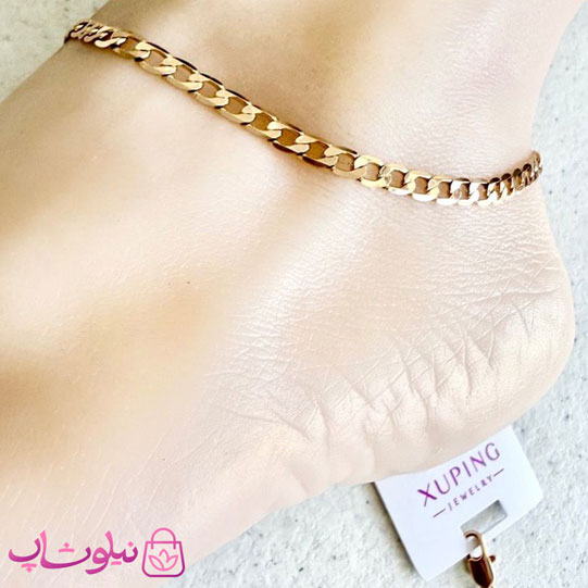 پابند زنانه ژوپینگ مدل کارتیه طلایی رنگ کد 399