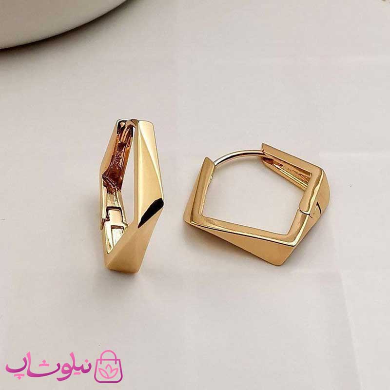 گوشواره زنانه چند ضلعی ژوپینگ کد 2591