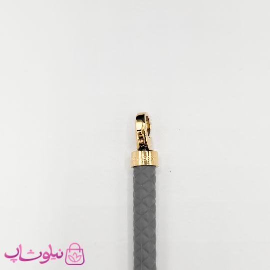 دستبند امگا رابر طوسی با قفل طلایی سایز لارج کیفیت مستر کد 1100