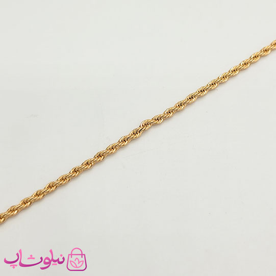 زنجیر طنابی ژوپینگ طول 45 سانت عرض 4 میل کد 800