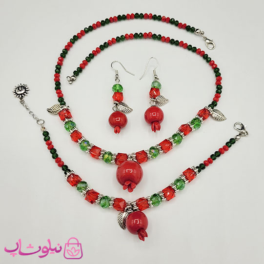 ست زنانه دستساز برند N&SH مدل انار و یلدا کد 450