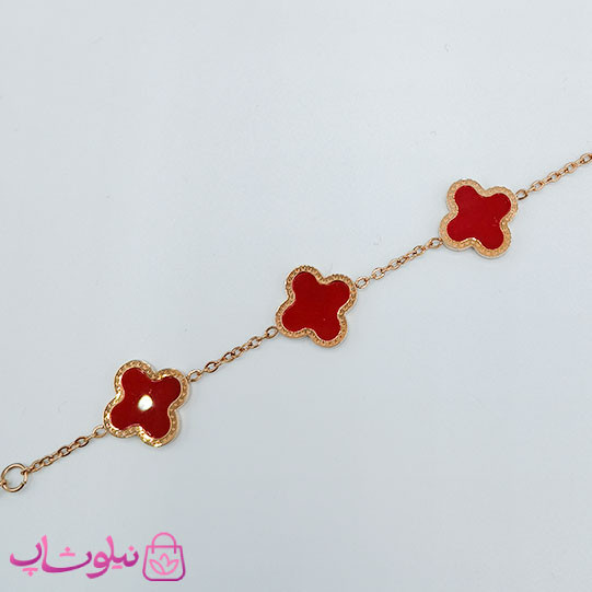 دستبند دخترانه مدل ونکلیف رز گلد کد 1897