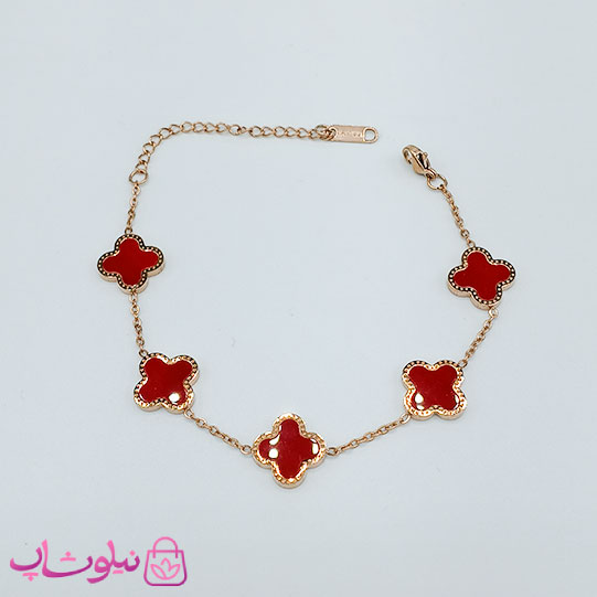 دستبند دخترانه مدل ونکلیف رز گلد کد 1897