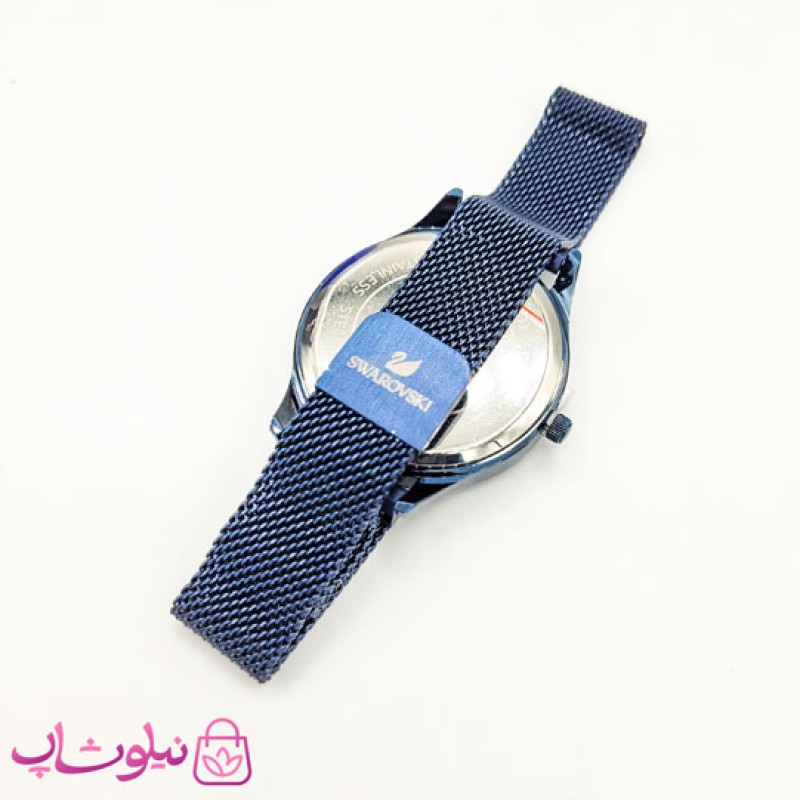 ساعت مچی سواروسکی زنانه موتور ژاپن مدل آبی کد 700