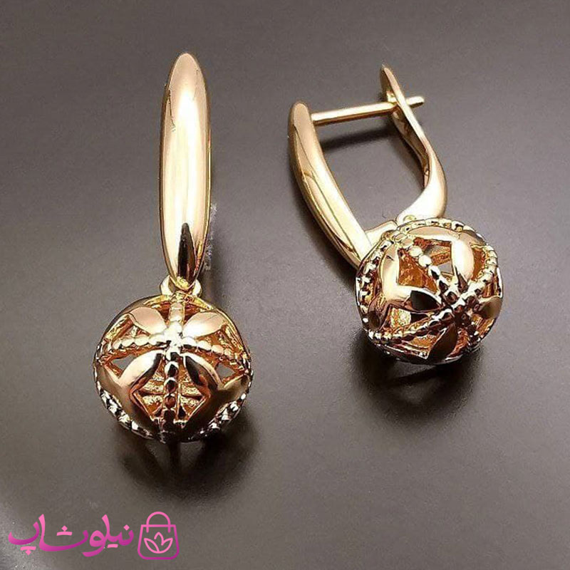 گوشواره آویز ژوپینگ مدل توپی کد 3591