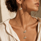 نیم ست صدف و ستاره دریایی و مرواریدی و نگین فیروزه ای سواروفسکی