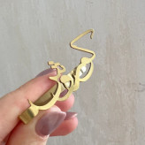 گیره کروات سفارشی ساز استیل رنگ ثابت با اسم و طرح دلخواه