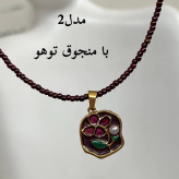 گردنبند های مینیمال میناکاری رنگی ساده و با منجوق