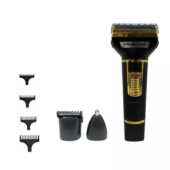 ماشین اصلاح سه کاره سر و صورت و بدن جیمی GM-6691 ( پک 10 عددی) ریش تراش و گوش و بینی خط زن و صفر زن 6691 ( گناوه مارکت )