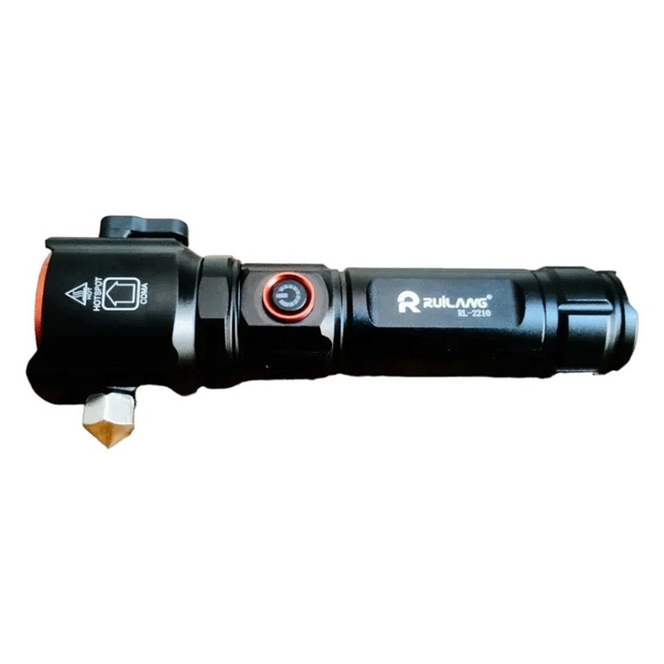 چراغ قوه شارژی دستی رویلانگ ( پک 2 عددی ) مدل RUILANG RL-2210 پلیسی زوم دار (تضمین سلامت و اصالت کالا) ( گناوه مارکت )