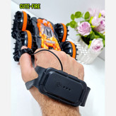 اسباب بازی ماشین کنترلی شارژی ضد آب دو رو حرکت در خاک و آب با کیفیت بالا و پرقدرت دارای 2 کنترل مدل ساعت مچی و دستی
