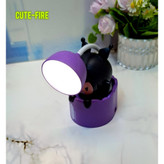 چراغ مطالعه شارژی جاخودکاری دار تراش دار مدل کرومی سر متحرک 4 چهره