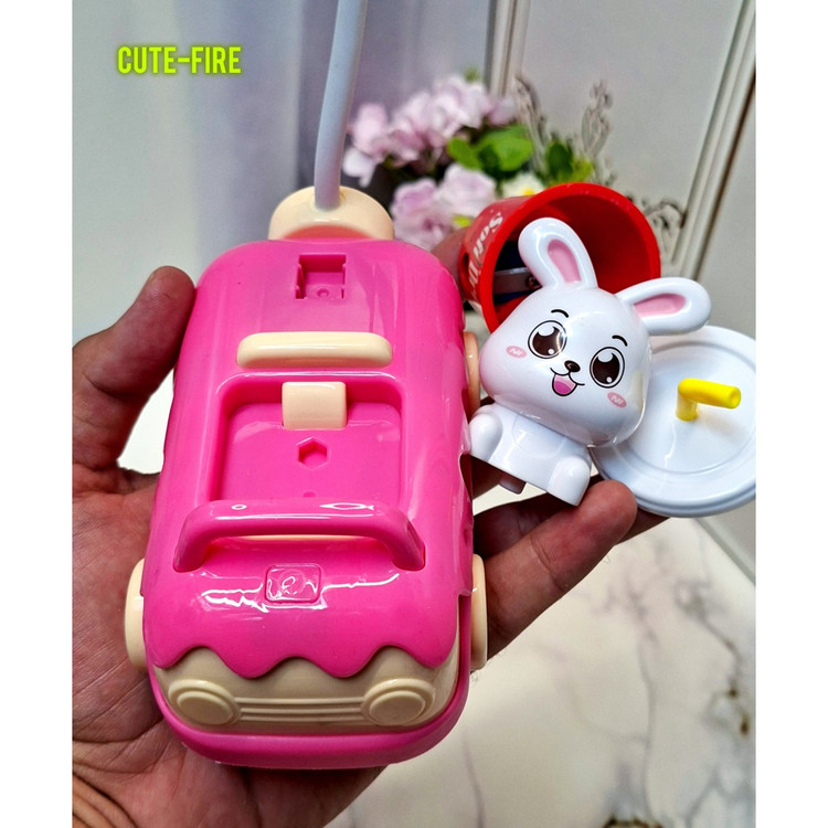 چراغ مطالعه شارژی تراش دار مدل ماشین استیچ خرگوش کرای بیبی چرخ متحرک