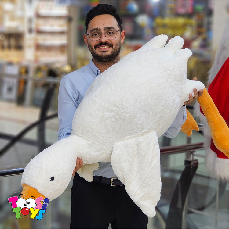 عروسک غاز خوابیده بالشتی