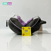 چشم بند بالشتی عروسکی مدل کرومی مشکی