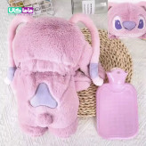 عروسک استیج صورتی + کیسه آب گرم 30 سانتیمتر