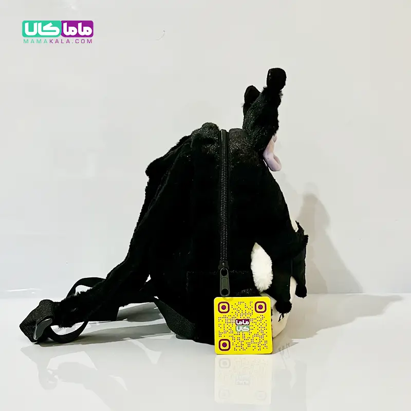 کوله پشتی عروسکی کرومی مشکی وارداتی 40 سانتیمتر
