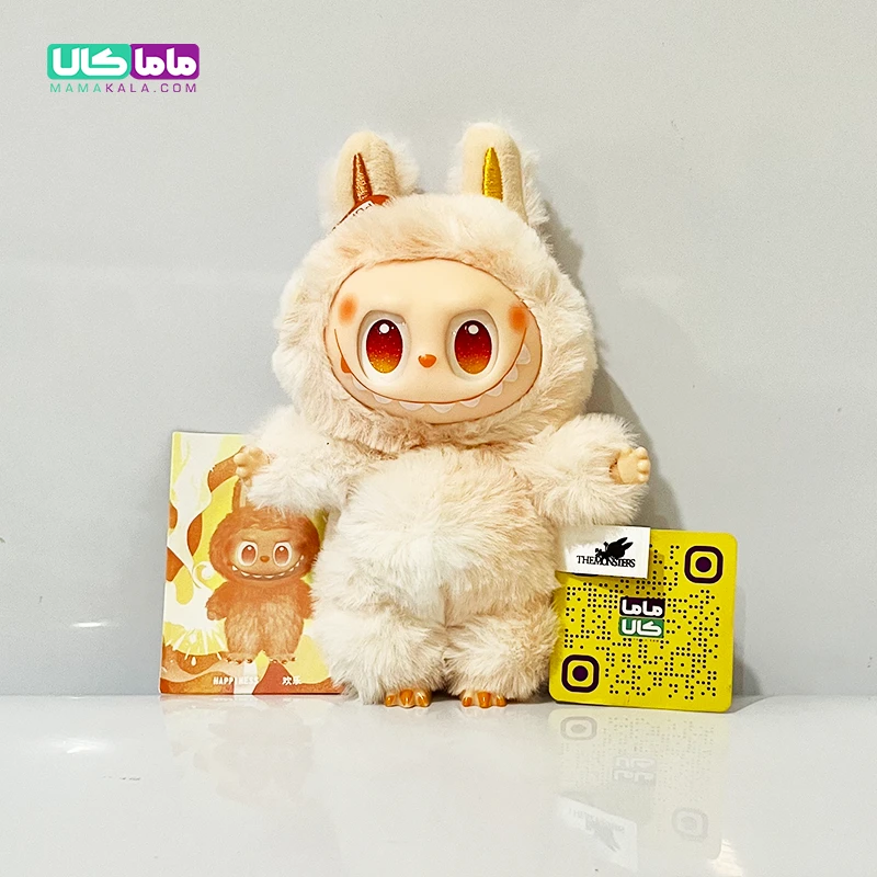 عروسک لابوبو مانستر انرژی زرد 👹 برند پاپ مارت اصل