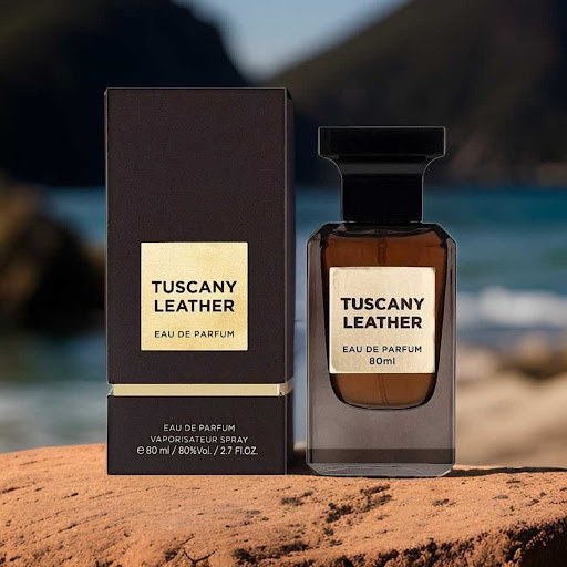 عطر مردانه فراگرانس ورد توسکانی لدر  Fragrance World Tuscany Leather