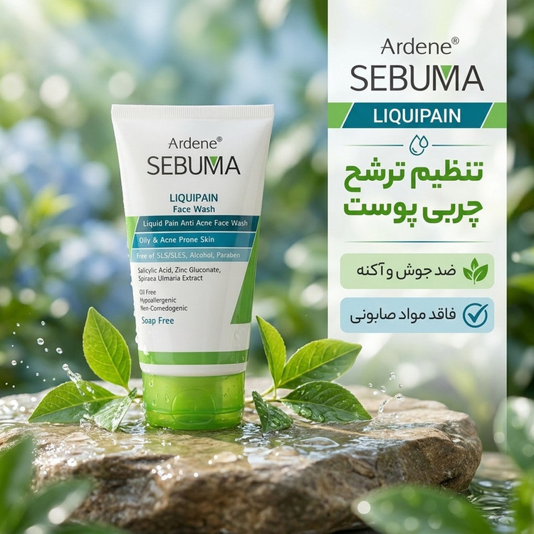 مایع شستوشوی صورت آردن سبوما مدل Liquipain حجم 150 میلیلیتر