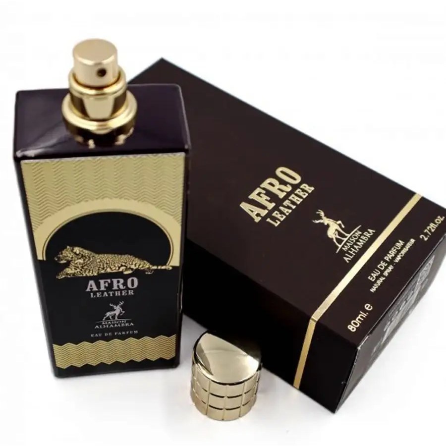 عطر ادکلن آفرو لدر afro leather برند الحمبرا 80 میل