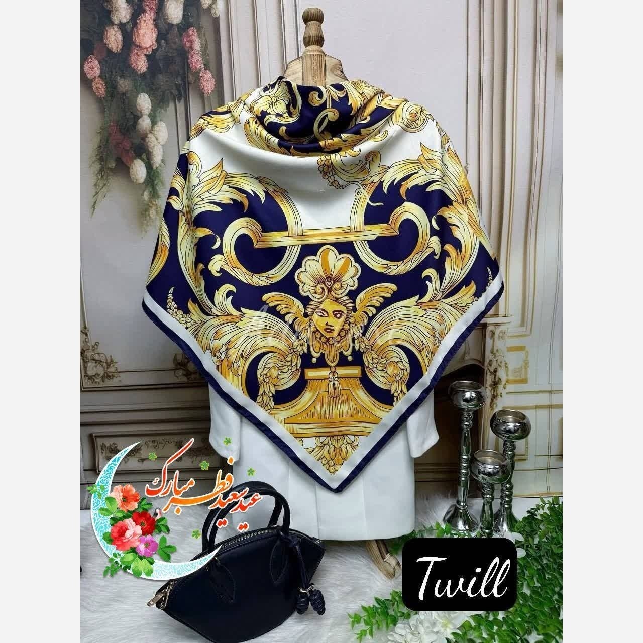 روسری ابریشمی مجلسی. ورق بزنید