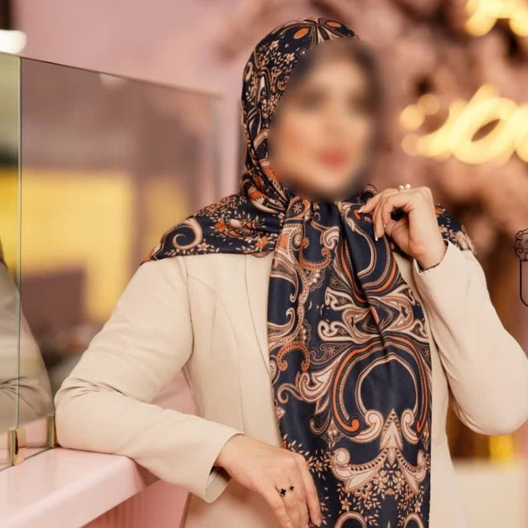 روسری مجلسی عیدانه نخی