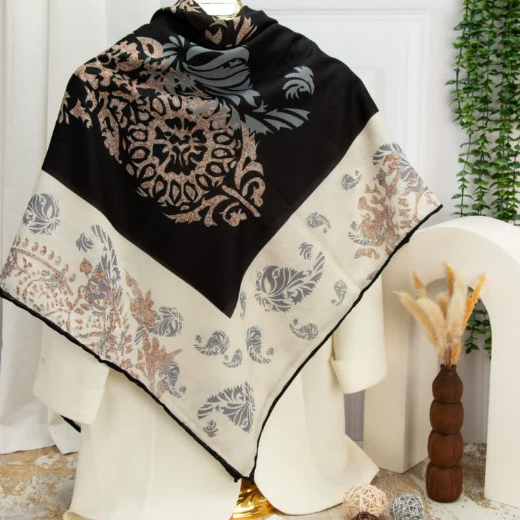 روسری مجلسی عیدانه نخی