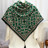 روسری مجلسی زنانه نخی طرحدار