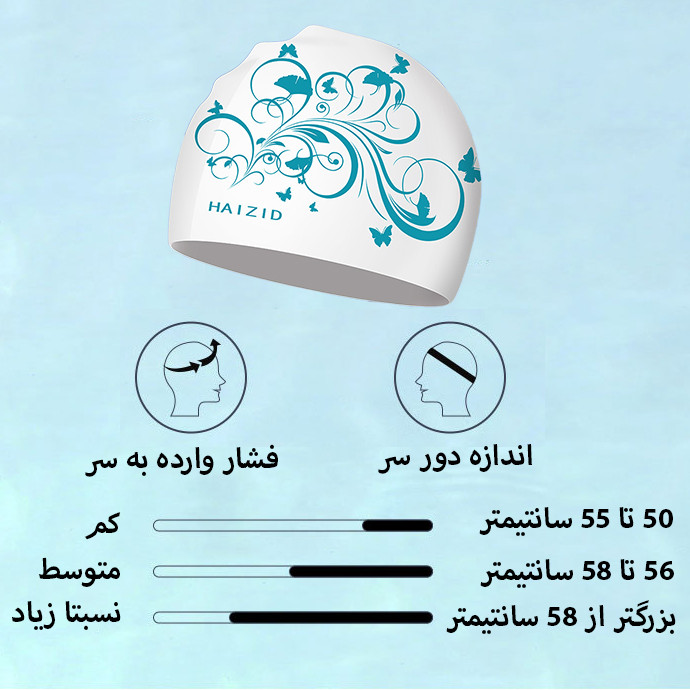 کلاه شنا هایزید طرح پیچک مدل SY-404