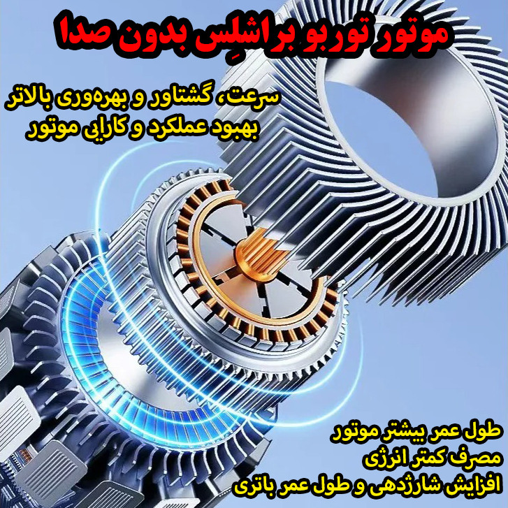 پنکه شارژی مدل سرمایش دار کد JY-01 ظرفیت 4000 میلی آمپر ساعت
