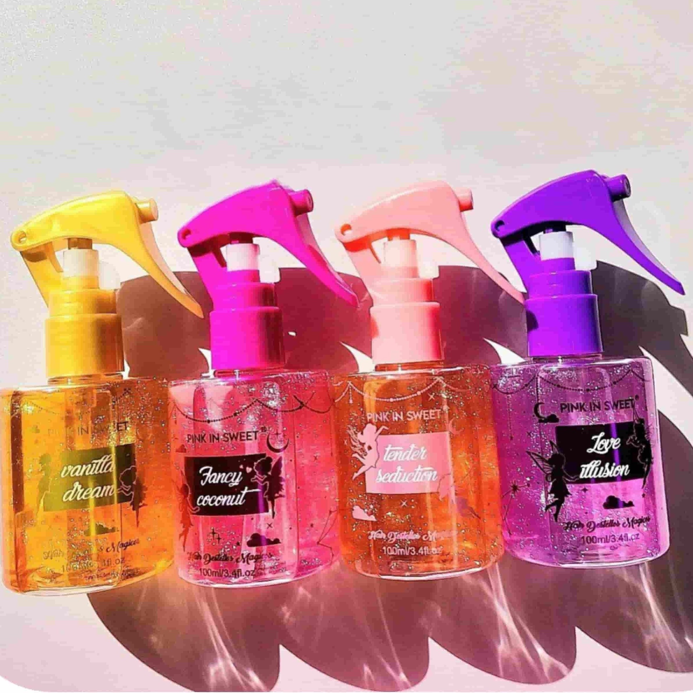 عطر مو رایحه پاستیلی میوه ای گلی خاص خوشبو کننده مو آبرسان موی خشک شاداب کننده و درخشان کننده موها