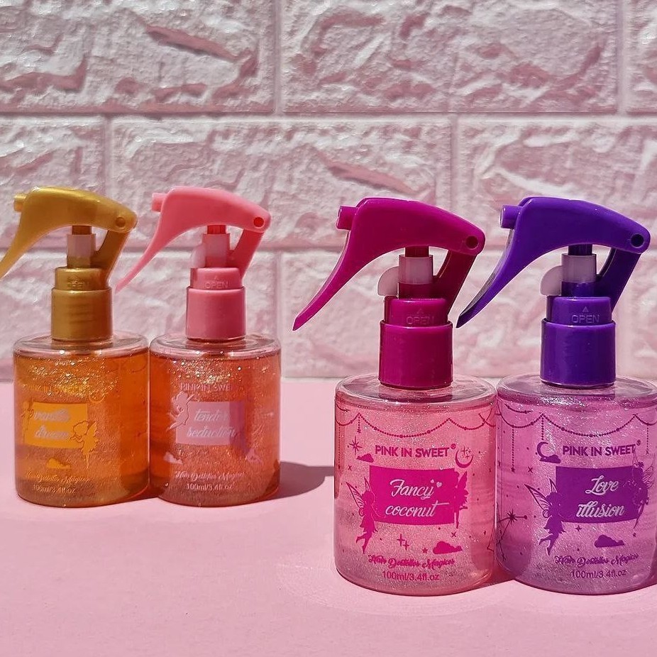 عطر مو رایحه پاستیلی میوه ای گلی خاص خوشبو کننده مو آبرسان موی خشک شاداب کننده و درخشان کننده موها
