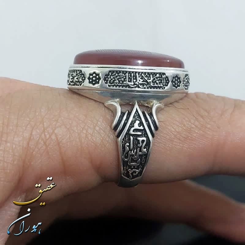 انگشتر عقیق قرمز اصل سوره یس