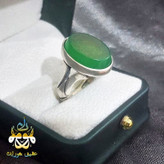 انگشتر عقیق سبز اصل با حکاکی 16 ذکر