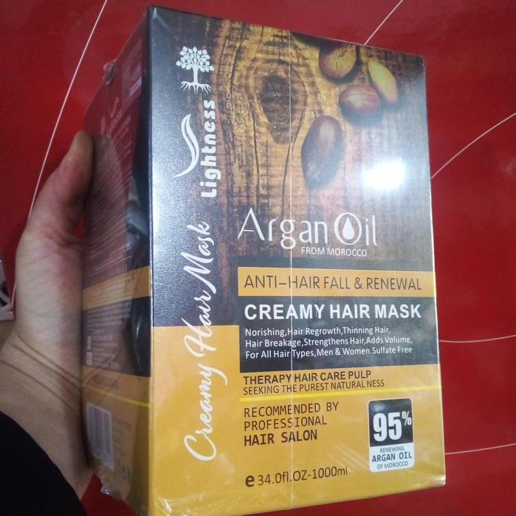 ماسک مو و شامپو روغن آرگان لایتنس اصلی بدون سولفات قیمت تکی
