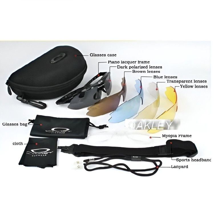 عینک کوهنوردی اورجینال 5 لنزی مارک OAKLEY (ارسال رایگان و خرید قسطی)