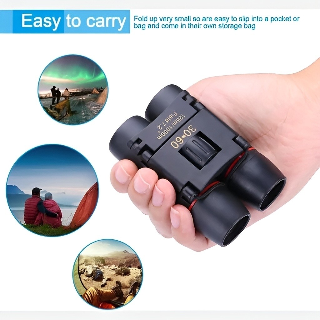 دوربین شکاری دوچشمی اورجینال جیبی و تاشو BINOCULARS (ارسال رایگان و خرید قسطی)