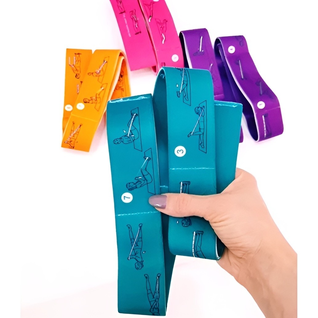 کش یوگا مدرج 8 کاره اورجینال وارداتی پارچه لاتکس اصلی