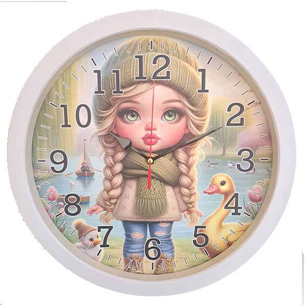 ساعت دیواری کودک مدل عروسک کد 4041120G