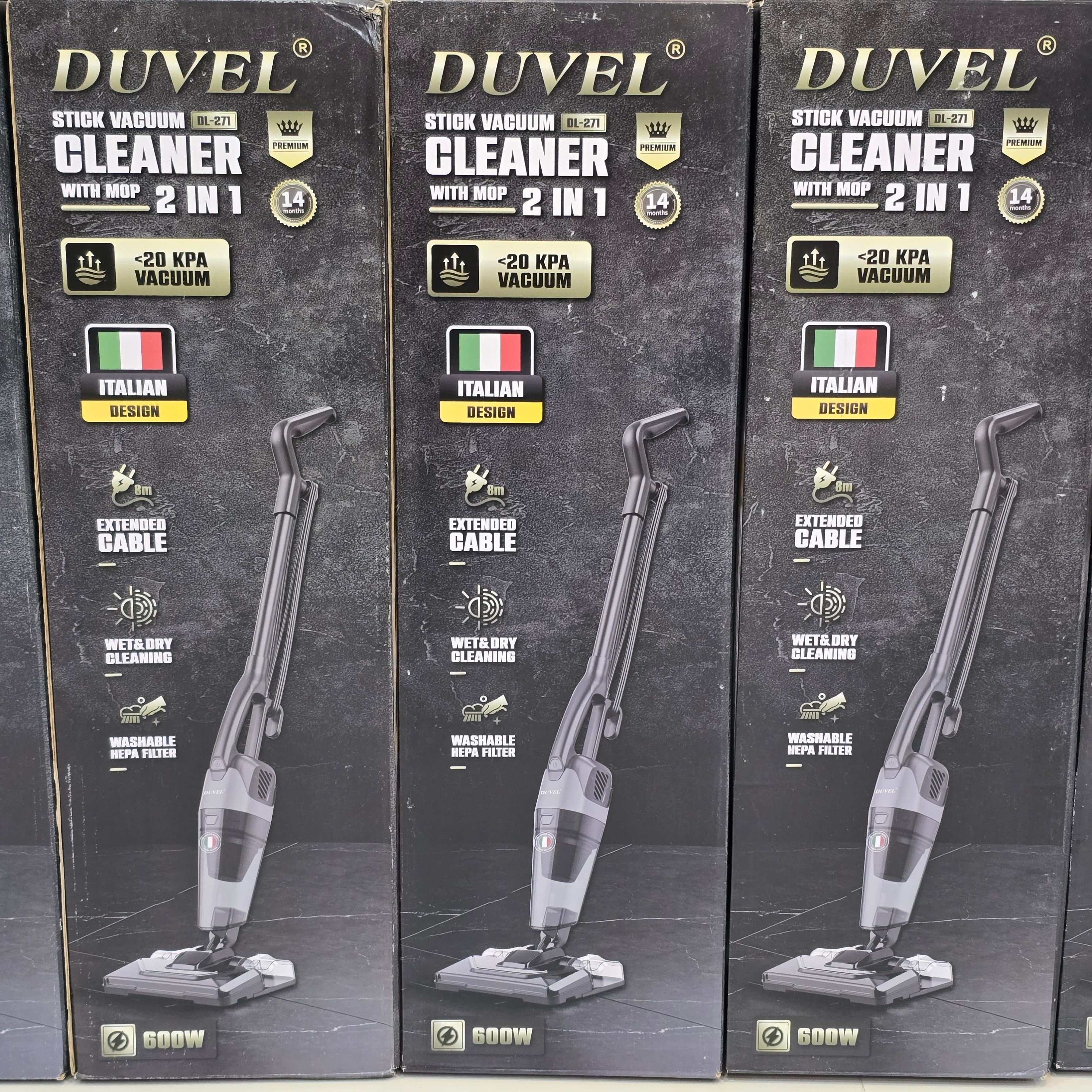 جارو پرتابل 3 کاره DUVEL ایتالیا با هدیه فیلتر هپا و ارسال رایگان