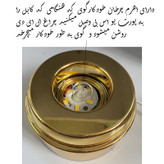 چراغ خواب گوی کریستالی چرخان طرح کهکشان قطر 8