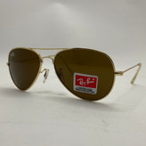 عینک ریبن خلبانی قهوه ای شیشه سنگ با پک کامل ریبن rayban aviator RB 3025