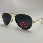 عینک ریبن خلبانی شیشه سنگ مشکی طلایی با پک کامل ریبن rayban aviator rb 3025
